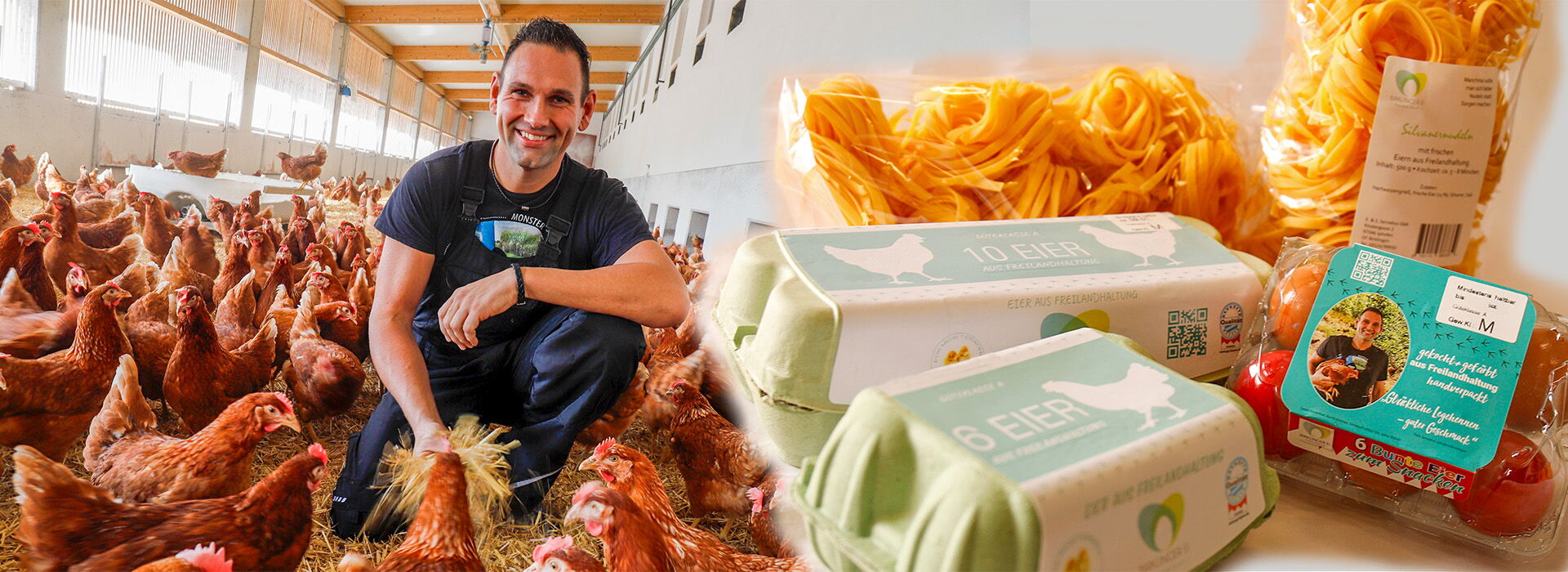 NEU - Eier frisch aus Freilandhaltung - Bunte Eier oder BIRKLINGER Öl aus der Region (©Bild 2025 R.Schober)